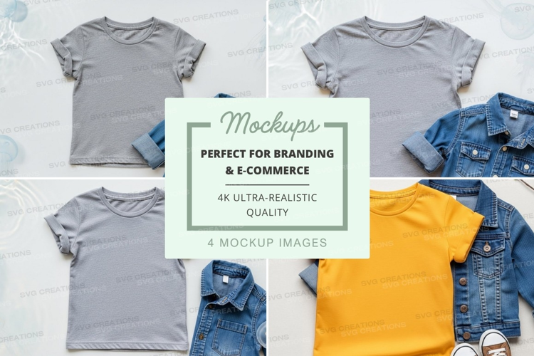 Mockup: kids' clothing collection