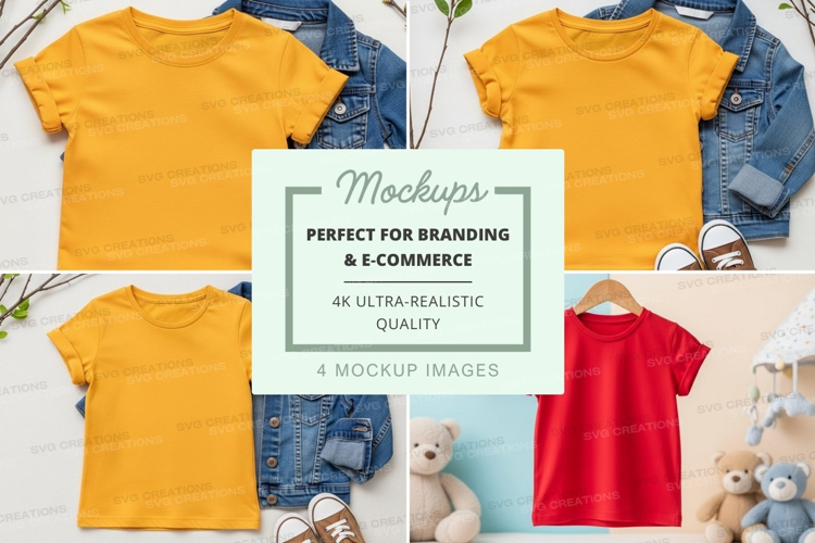 Mockup: children's clothing collection
