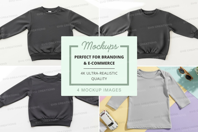 Mockup collection of casual sweatshirts