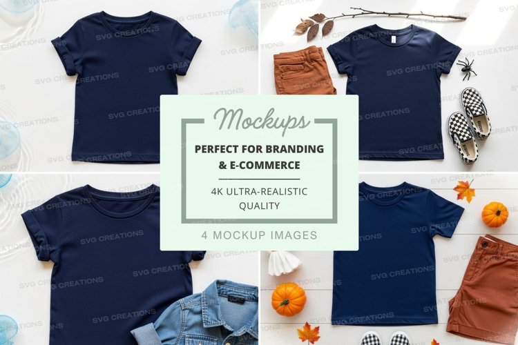 Mockup: kids' fall fashion collection