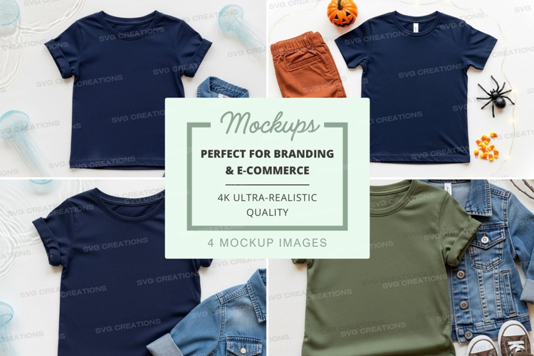 Mockup: kids' clothing collection