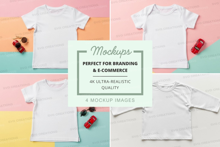Mockup: kids t-shirts collection