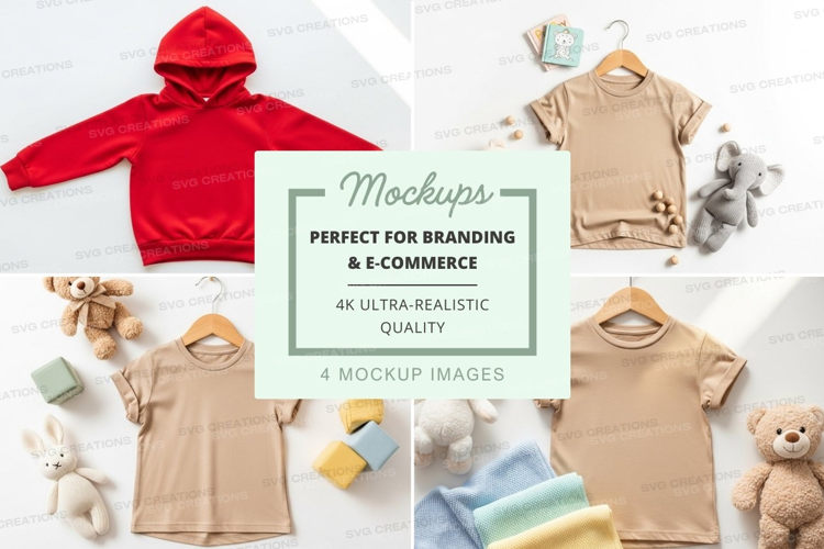 Mockup: children's clothing and accessories