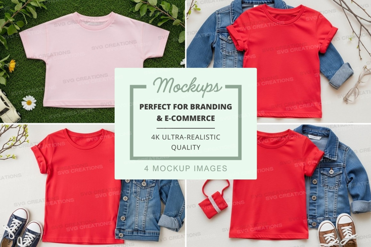 Mockup: kids' clothing collection