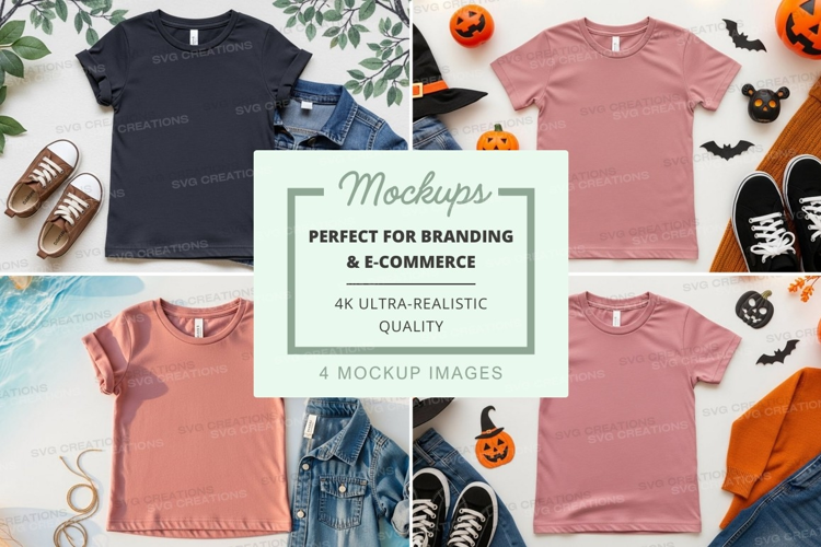 Halloween themed t-shirt mockup