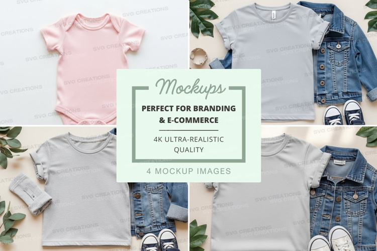 Mockup: children's clothing collection