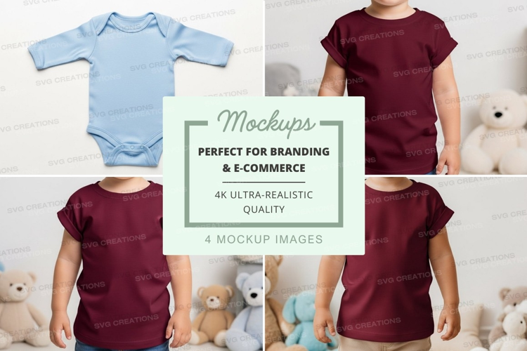 Mockup: children's clothing collection