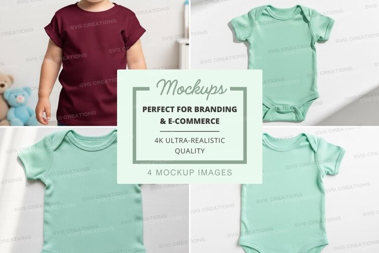 Mockup: baby clothing collection example image 1