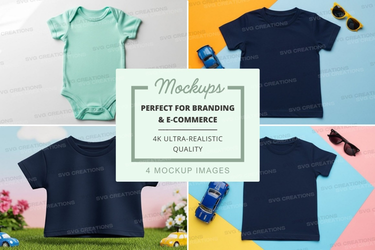 Mockup: children's clothing collection