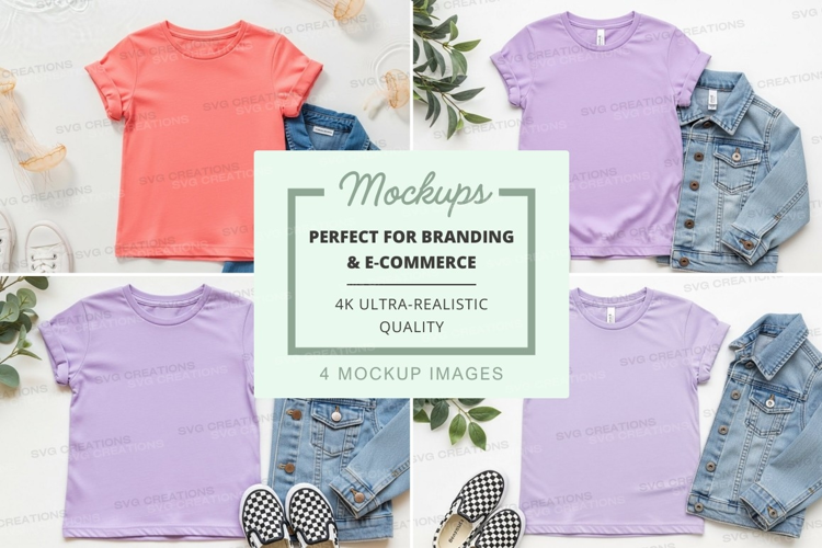 Mockup: kids' clothing collection