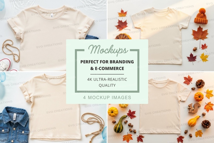 White Tshirt Mockup Image 6