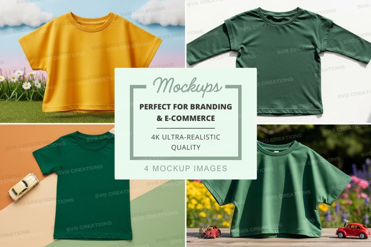 Mockup: children's clothing collection