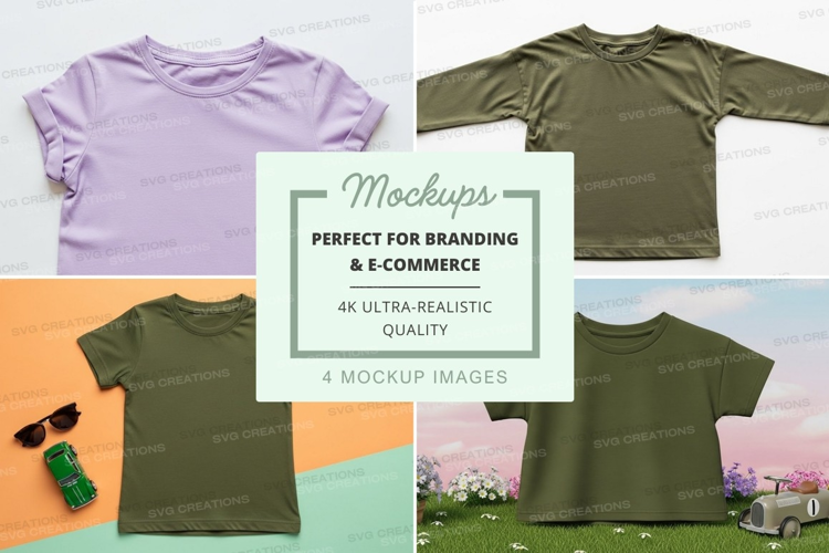 Mockup collection of t-shirts