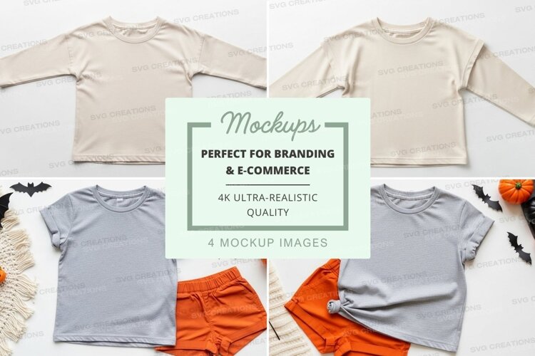 Mockup: kids' halloween outfit example image 1