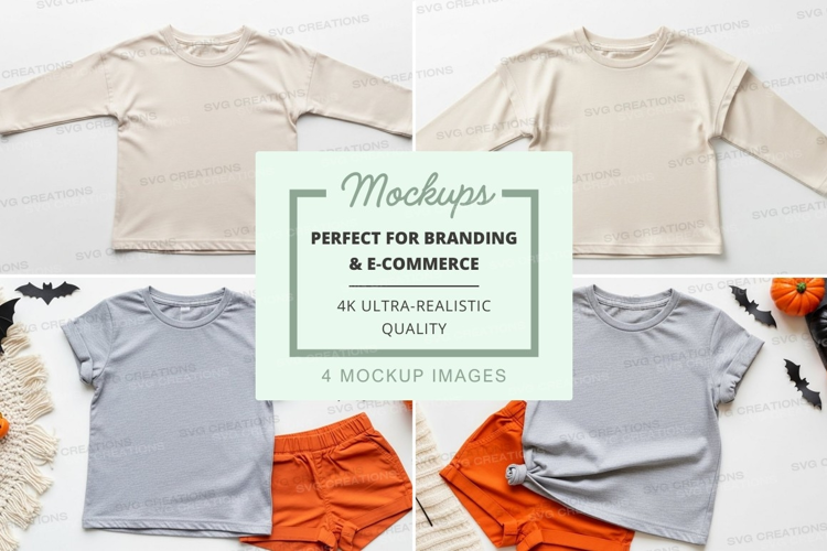 Mockup: kids' halloween outfit
