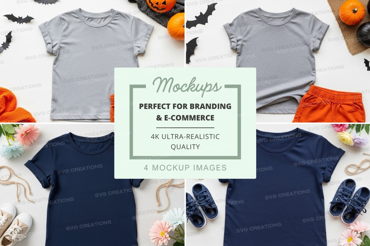 Mockup: kids' halloween outfits