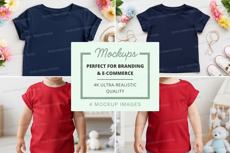 Mockup: children's t-shirts example image 1