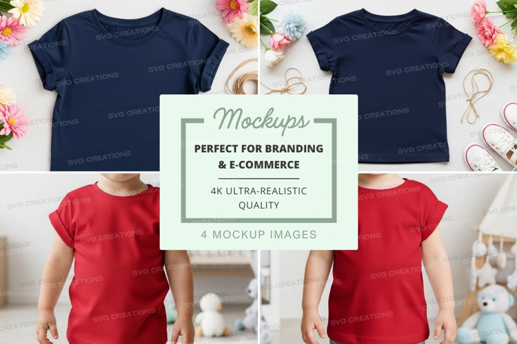 Mockup: children's t-shirts