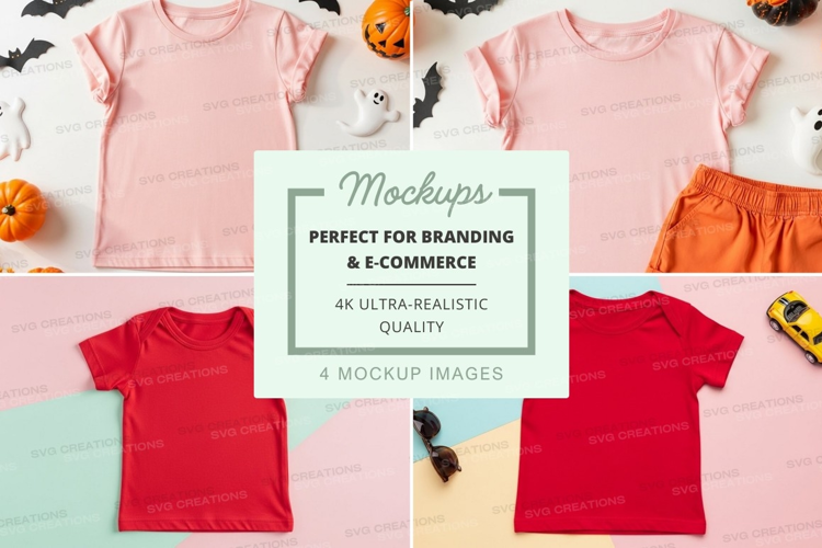 Mockup of children's clothing