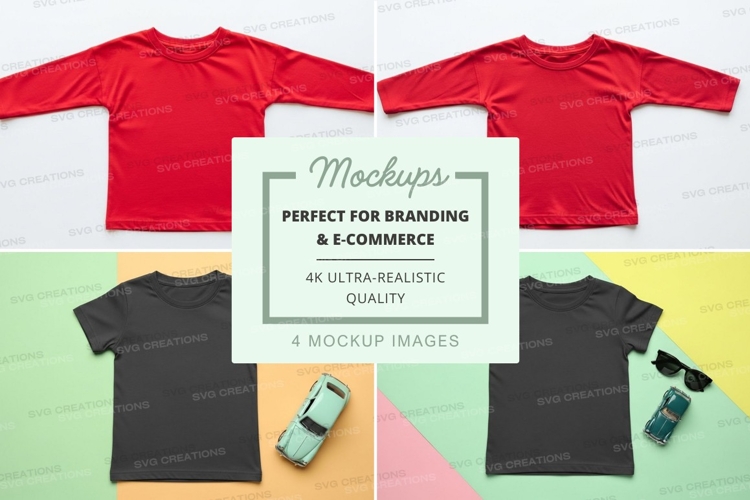 Black Tshirt Mockup Image 5