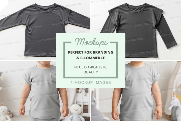 Mockup: children's clothing collection