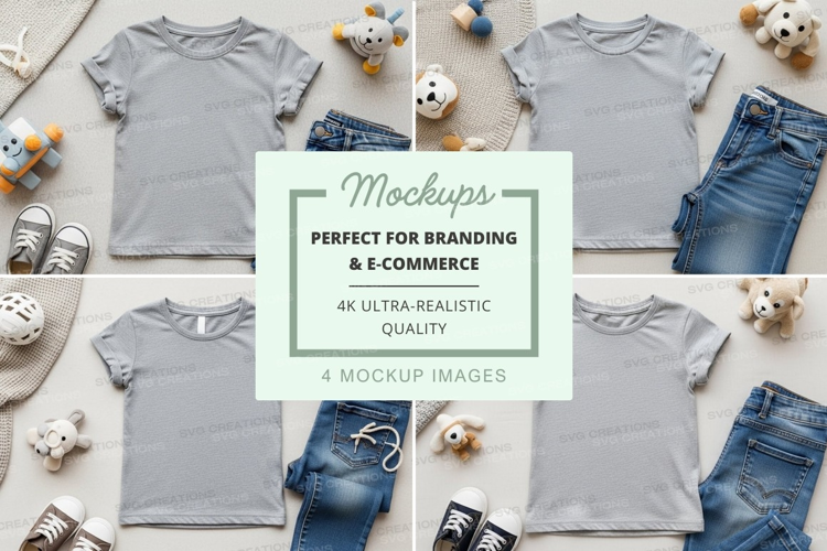 Mockup: children's clothing and accessories