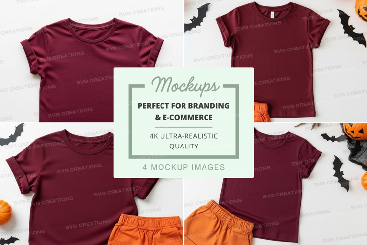 Mockup: kids' halloween outfit