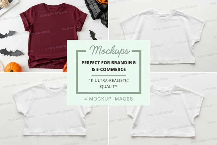 White Tshirt Mockup Image 3