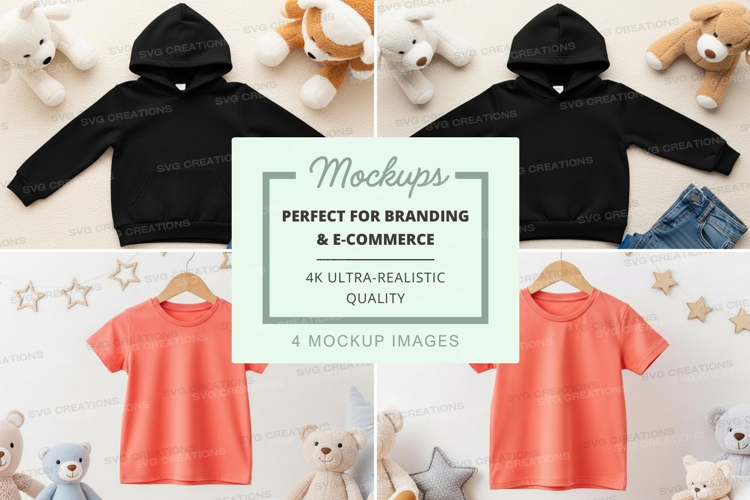 Mockup: children's clothing collection