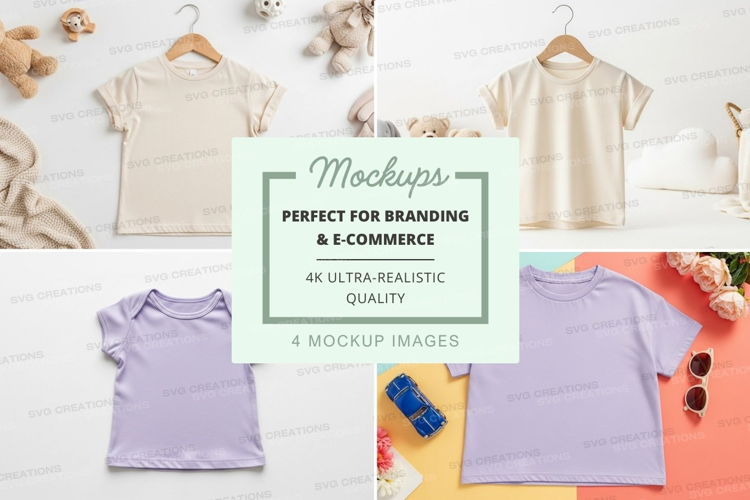 Mockup of children's clothing