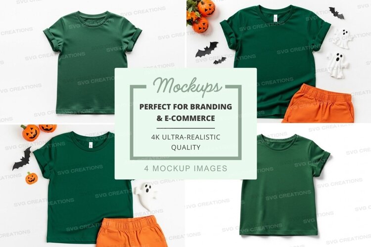 Mockup: kids' halloween outfit example image 1