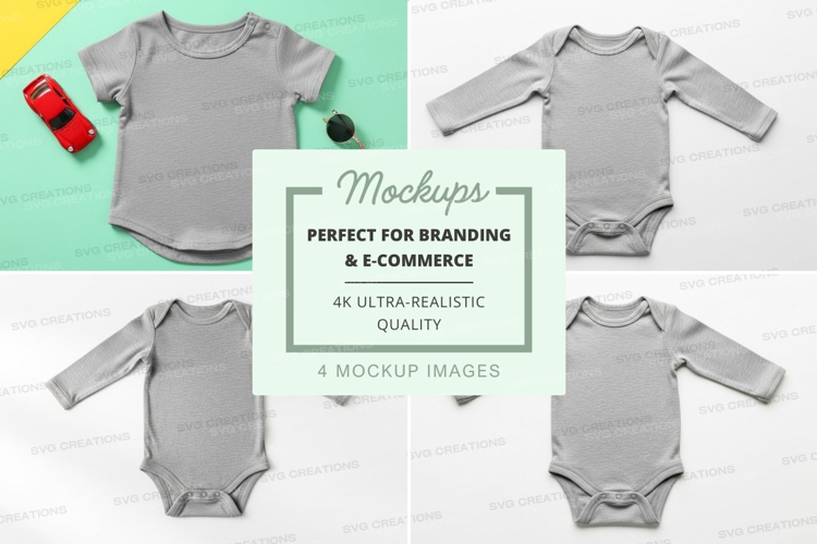 Mockup: baby onesie design
