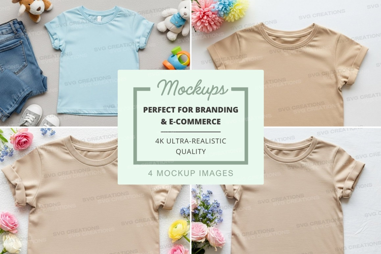 Mockup of children's clothing
