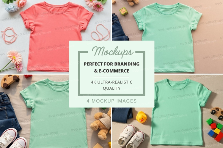 Mockup: children's clothing collection