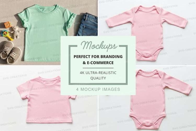 Mockup: baby and toddler clothing collection