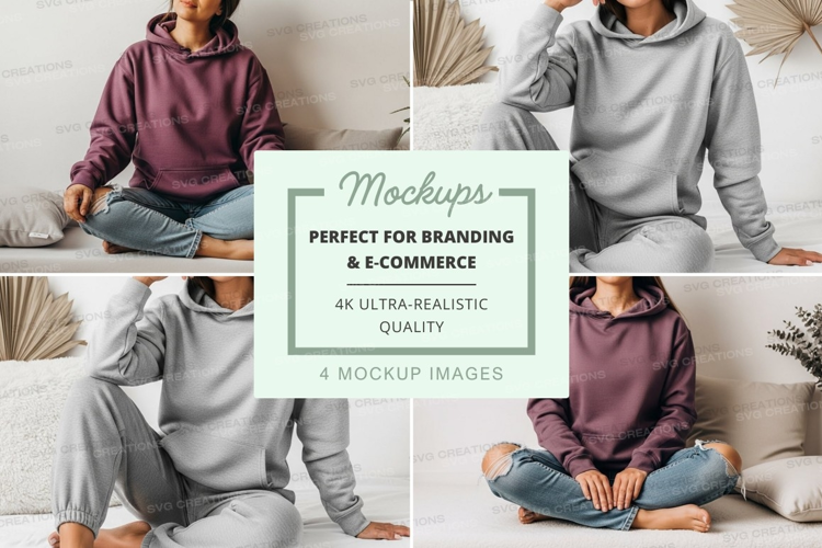 Hoodie mockup collage