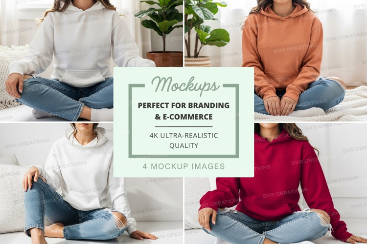 Hoodie mockup collage