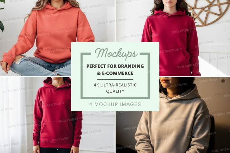 Hoodie mockup collage