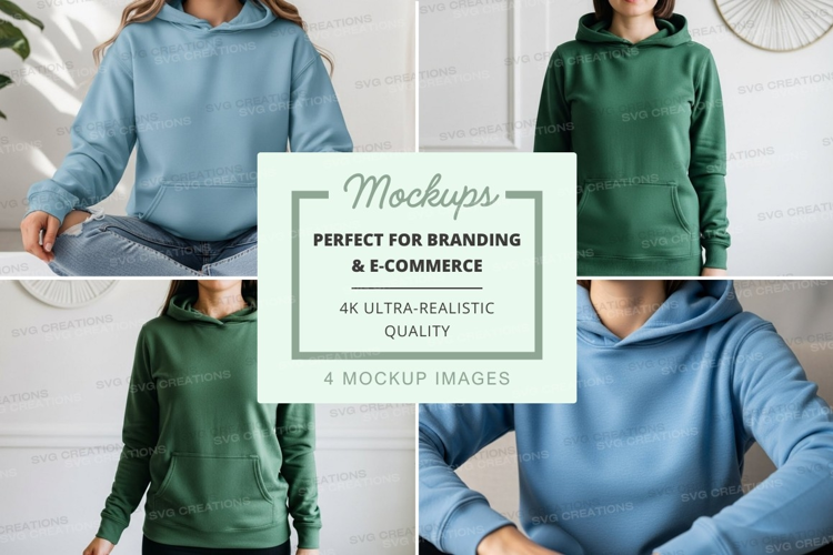 Hoodie mockup collage