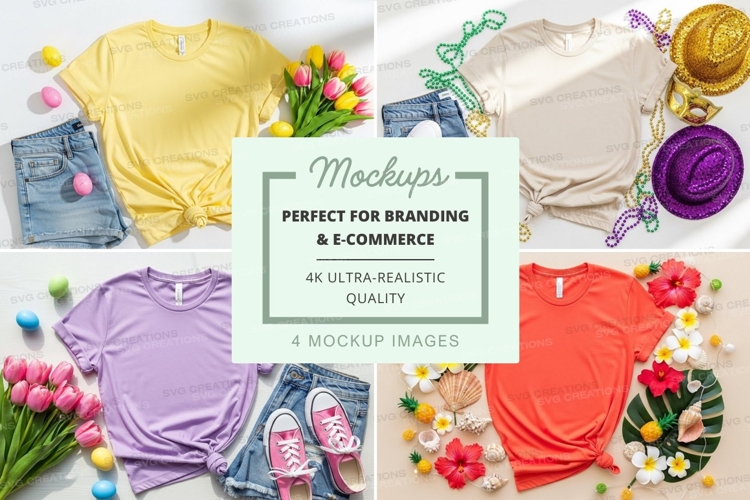 Spring fashion mockup