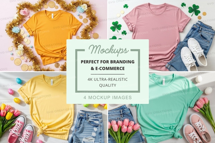 Spring fashion mockup