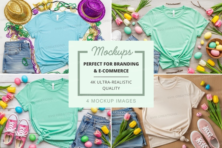 Spring fashion mockup