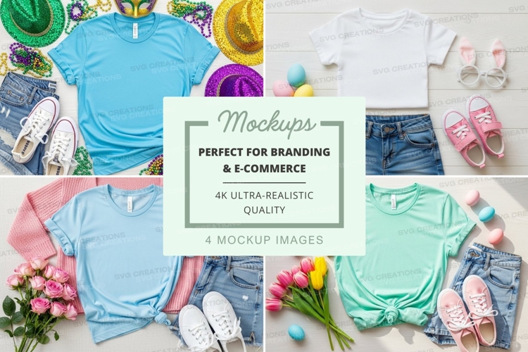 Spring fashion mockup