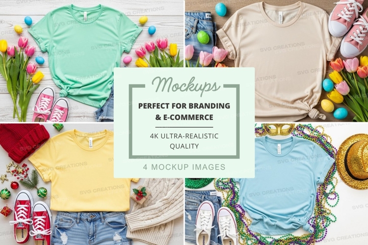 Spring fashion mockup