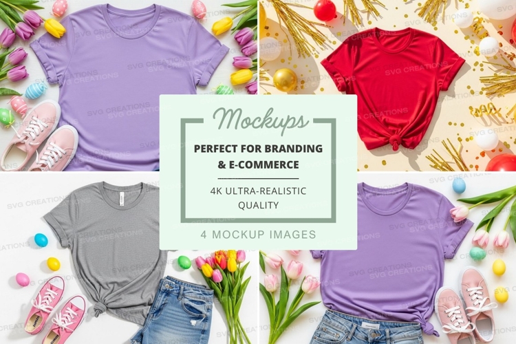 Easter themed t-shirt mockup