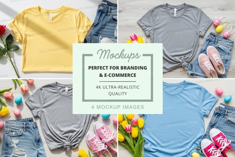 Spring fashion mockup