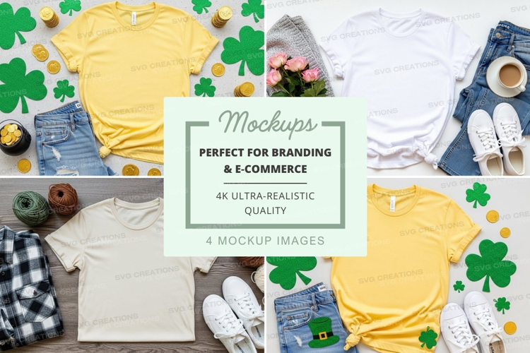 St. patrick's day fashion mockup