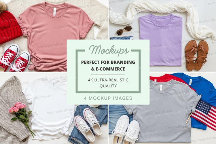 Casual summer outfits mockup