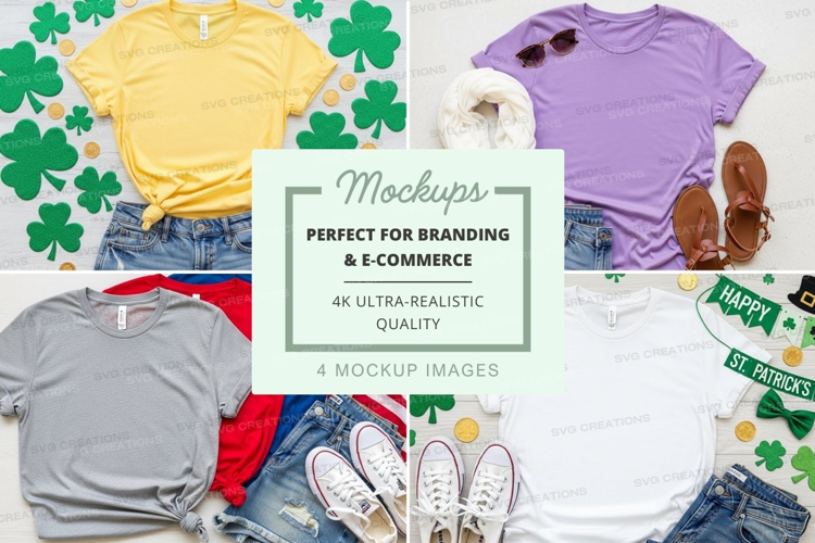 St. patrick's day fashion mockup