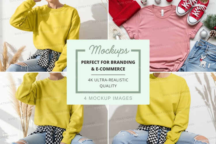 Casual outfit mockup